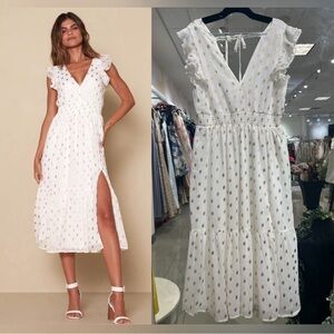 Cause to Celebrate White and Gold Women's Dress